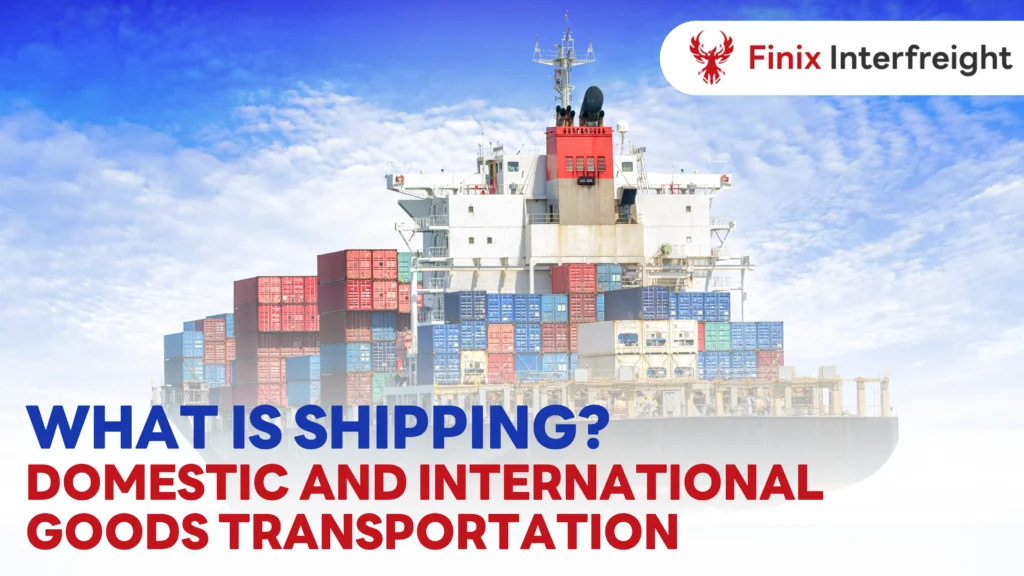 Shipping process for domestic and international goods transportation